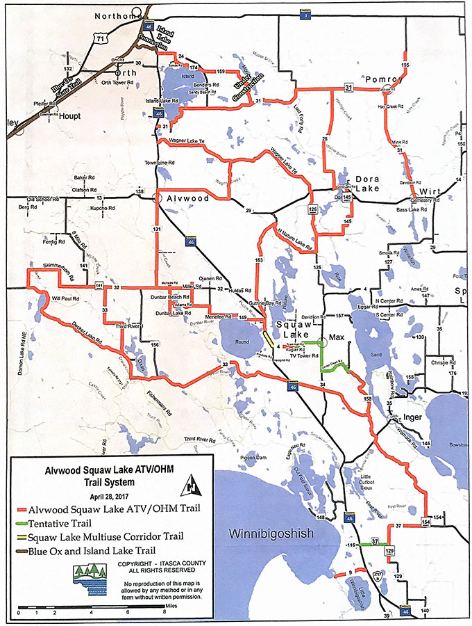 Atv Trails Minnesota Map Almeda Malissia