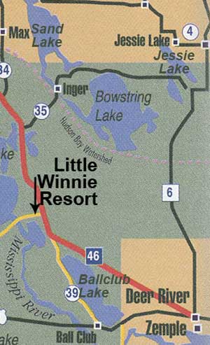 Area Lakes - Minnesota Family Resorts - Little Winnie Resort in Deer River,  MN